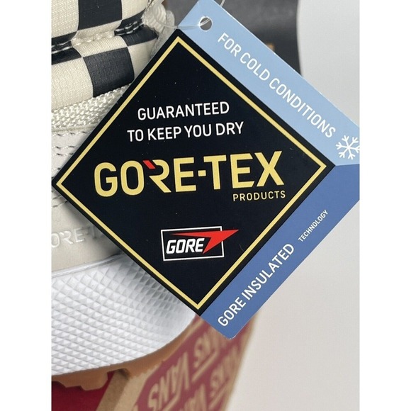 New Vans Sk8 Hi Top Sneakers Checker Goretex Mte 2 Platform White Black Women 5 - Picture 9 of 12